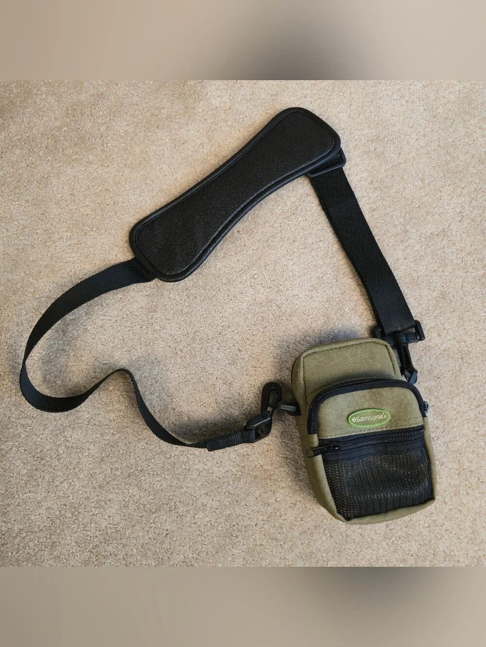 Olive green Samsonite camera pouch Iconic Classic